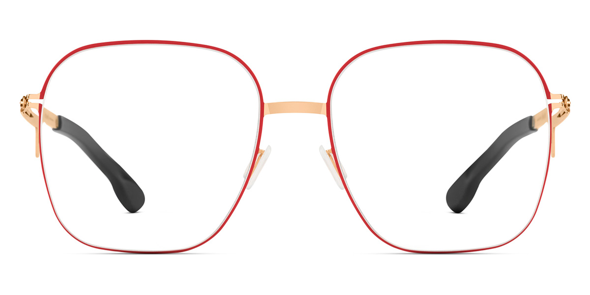 Ic! Berlin Hedy Rose Lava Circle Eyeglasses Front View