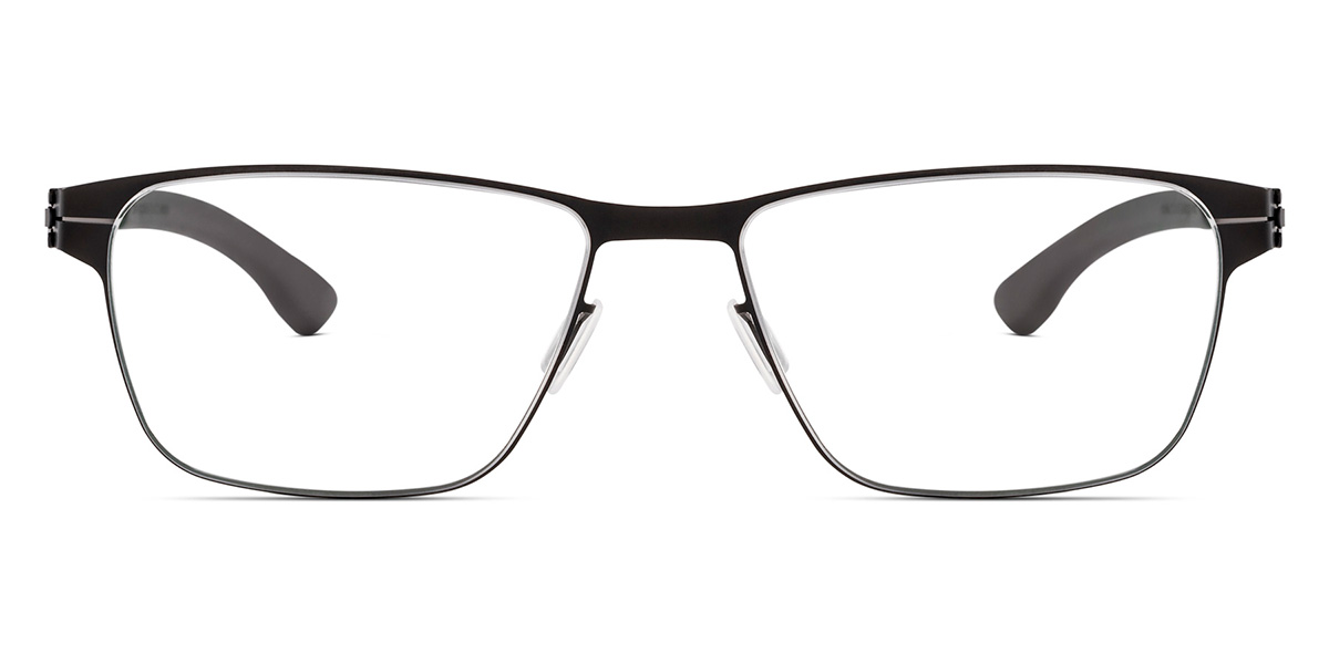 Ic! Berlin Henning O. Black Eyeglasses Front View