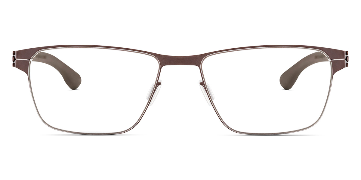 Ic! Berlin Henning O. Teak Eyeglasses Front View