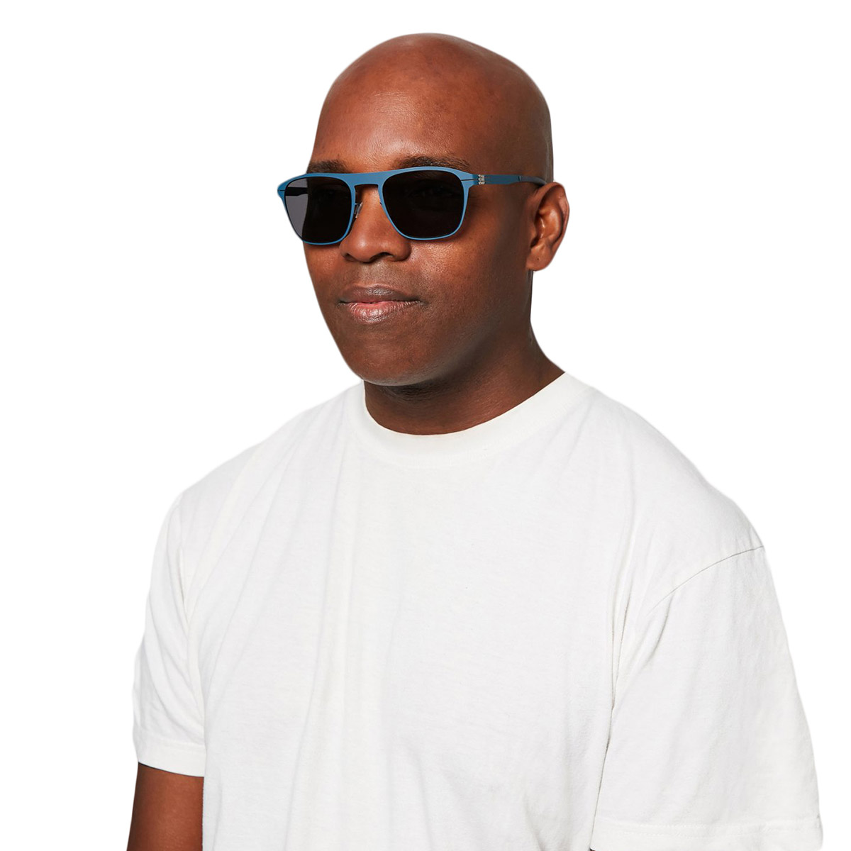 Ic! Berlin Herzberge Harbour Blue Sunglasses On Male Model