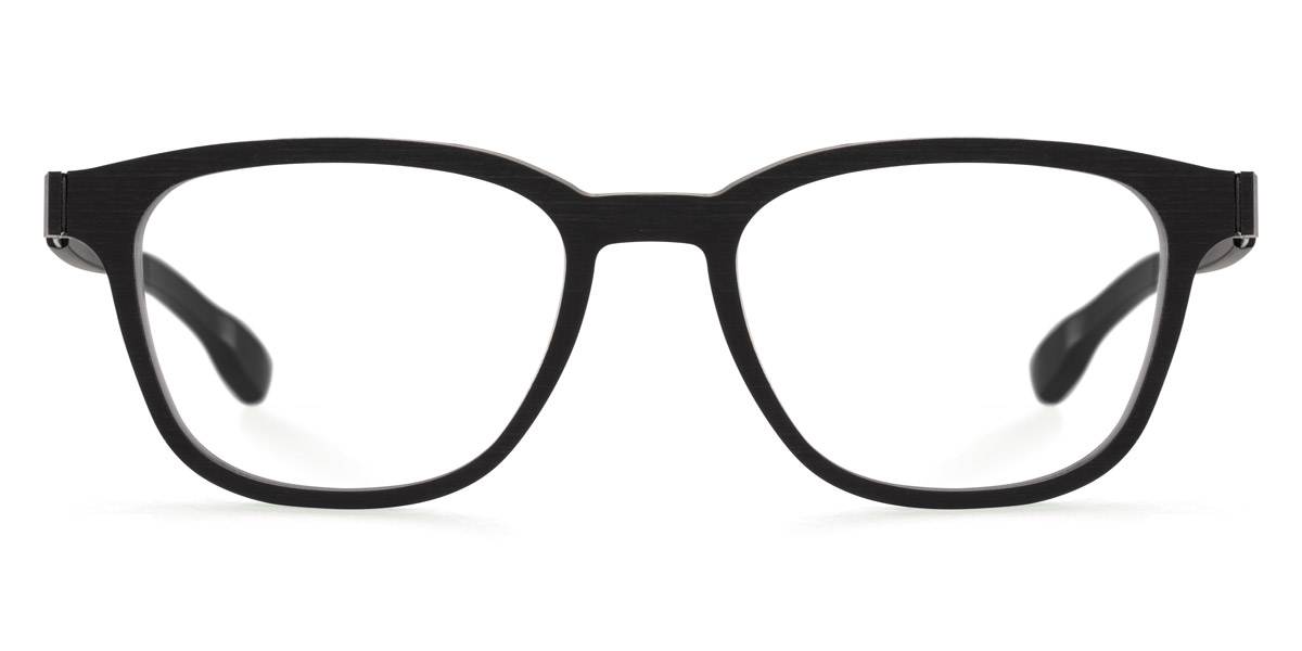 Ic! Berlin Hue Black-Rough Eyeglasses Front View