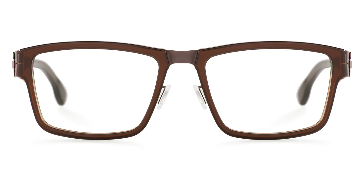 Ic! Berlin Igor R. Teak-Mahagony Eyeglasses Front View
