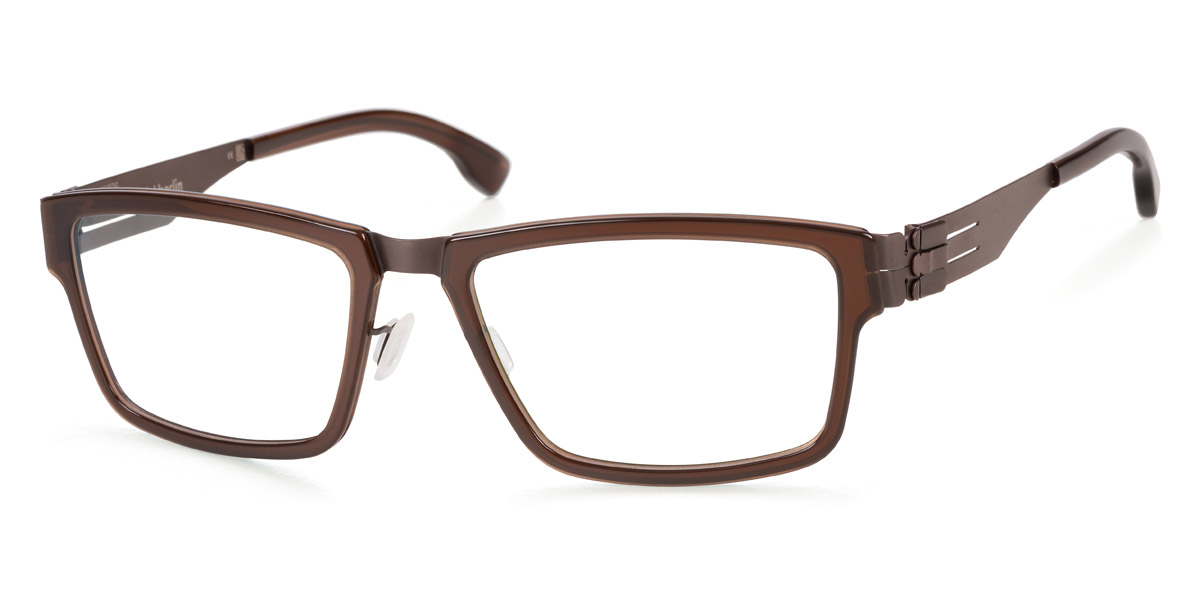 Ic! Berlin Igor R. Teak-Mahagony Eyeglasses Side View
