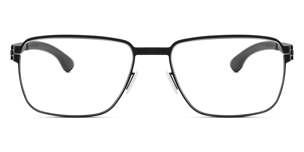Ic! Berlin Juan P. Black Eyeglasses Front View
