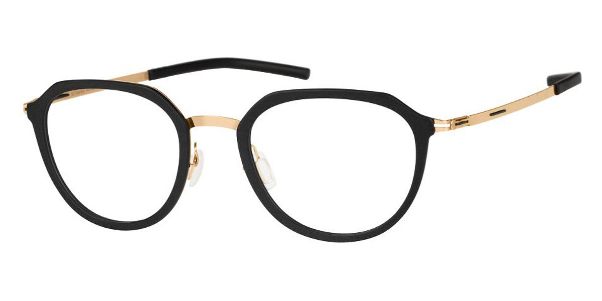 Ic! Berlin Juna Rose Gold/Black Matte Eyeglasses Side View