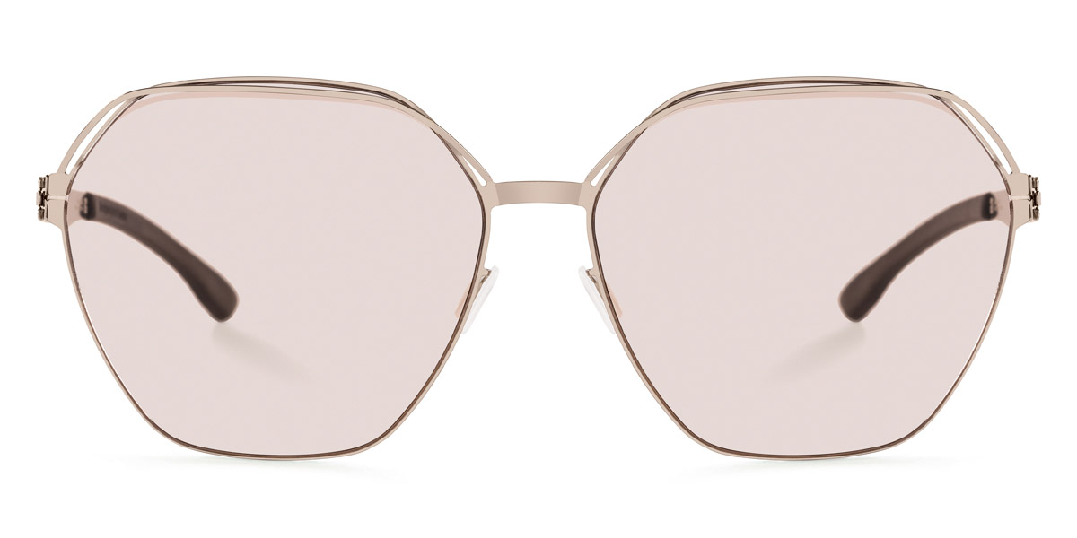 Ic! Berlin Kiez Shiny Bronze Sunglasses Front View