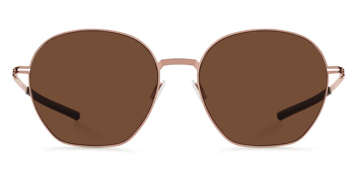 Ic! Berlin Kusi Shiny Copper Sunglasses Front View