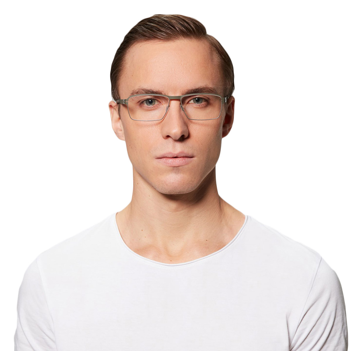 Ic! Berlin Lars D. Graphite Eyeglasses On Male Model