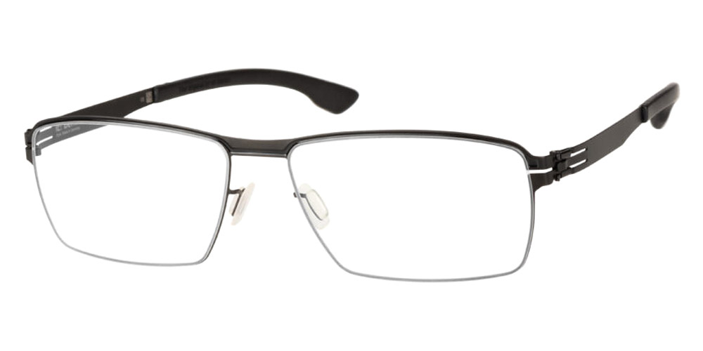 Ic! Berlin Lars Decor Shiny-Black Inlay Eyeglasses Side View