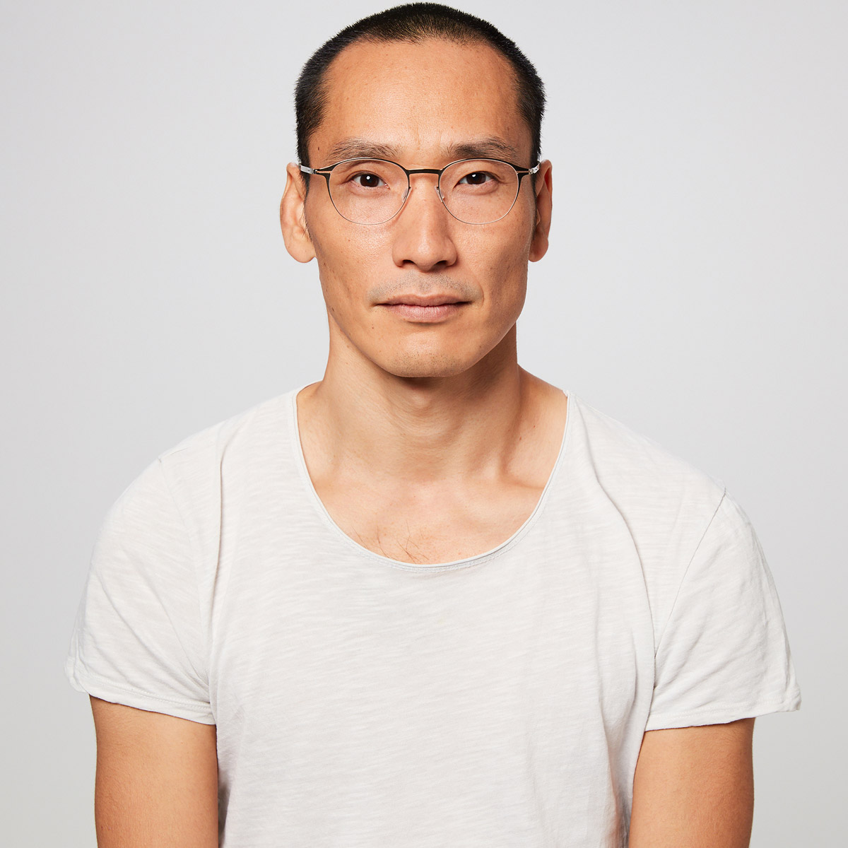 Ic! Berlin Leste Black Eyeglasses On Male Model