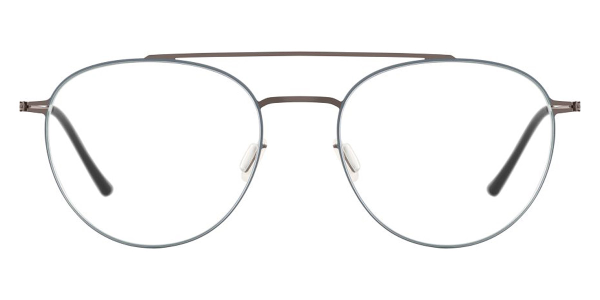 Ic! Berlin Lev Graphite-Taubenblau Circle Eyeglasses Front View