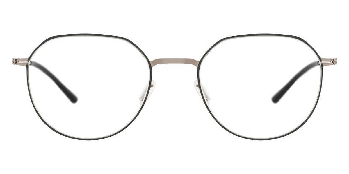 Ic! Berlin Lio Shiny Graphite-Racing Green Circle Eyeglasses Front View