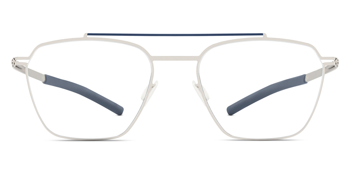 Ic! Berlin Lotso Marine Blue Pearl Bridge Eyeglasses Front View