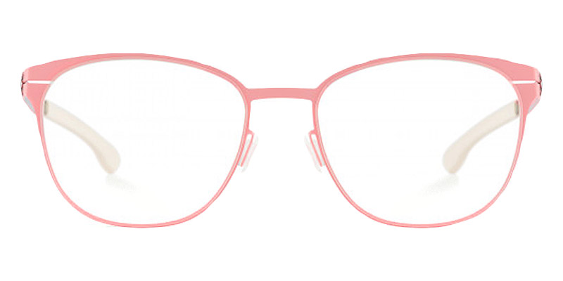 Ic! Berlin Ludmila L. Silver Flamingo Eyeglasses Front View