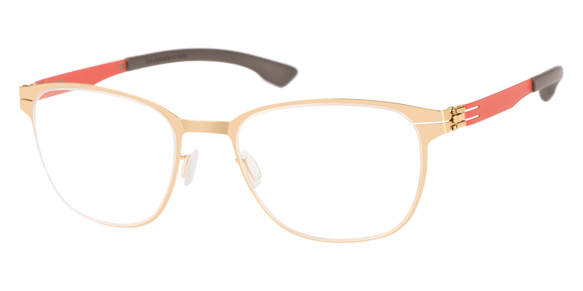 Ic! Berlin Luka Rosé-Gold Eyeglasses Side View