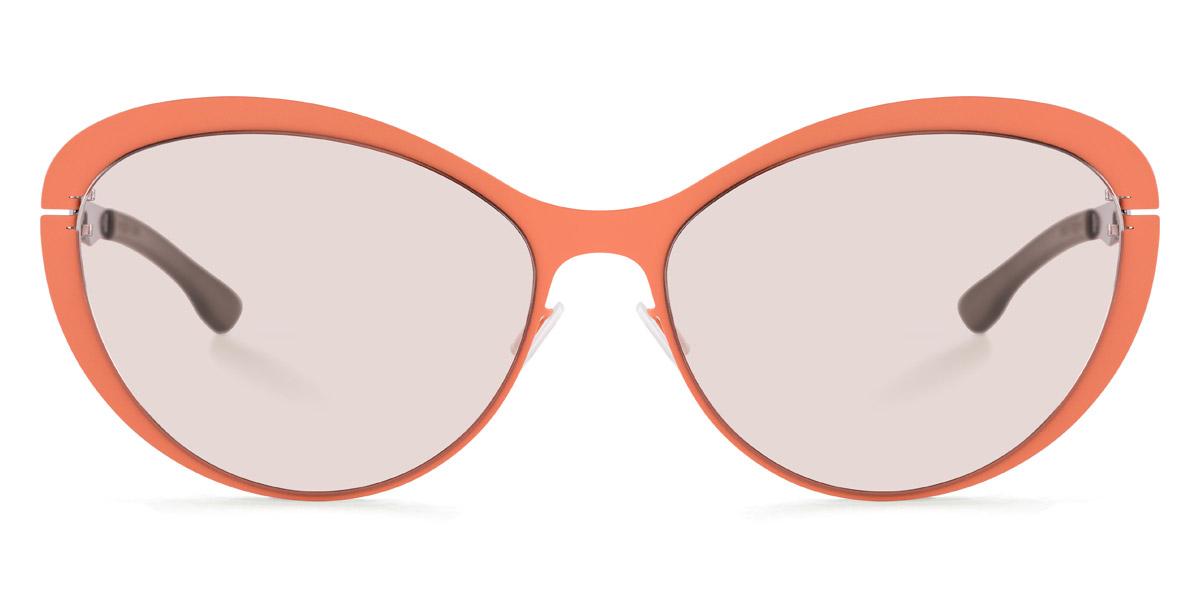 Ic! Berlin Mauerpark Peach Silver Sunglasses Front View