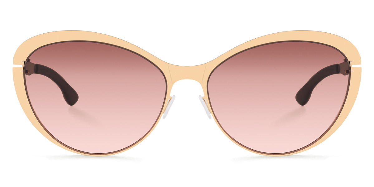 Ic! Berlin Mauerpark Rosé-Gold Sunglasses Front View