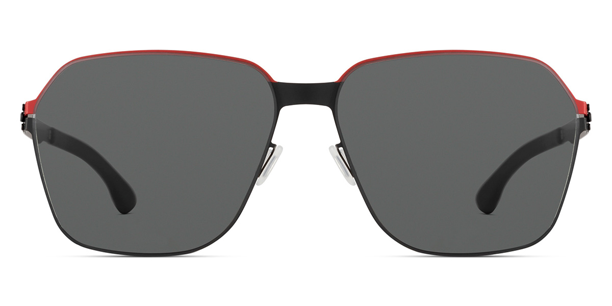 Ic! Berlin MB 04 Red Pop-Black Sunglasses Front View