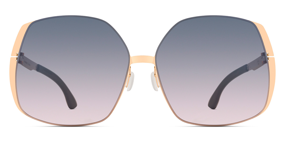 Ic! Berlin MB 06 Rosé-Gold Sunglasses Front View