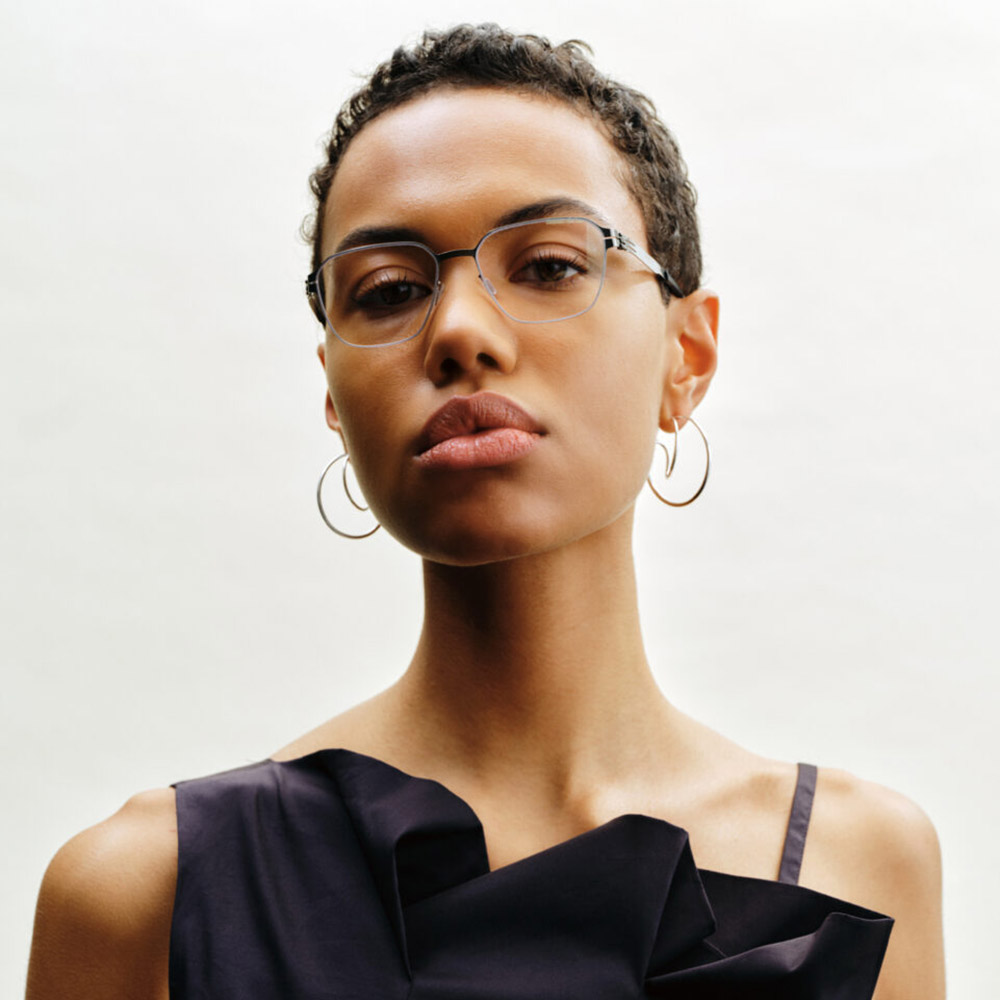 Ic! Berlin MB 12 Black Eyeglasses Lifestyle Shot 2