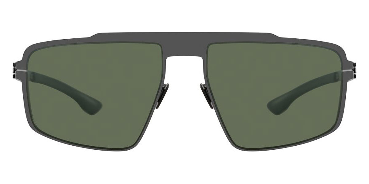 Ic! Berlin MB 16 Gun-Metal Sunglasses Front View