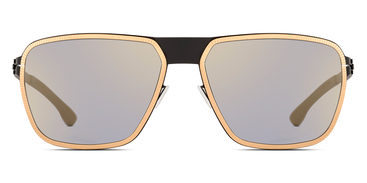 Ic! Berlin Molybdenum Black-Rosé-Gold Sunglasses Front View
