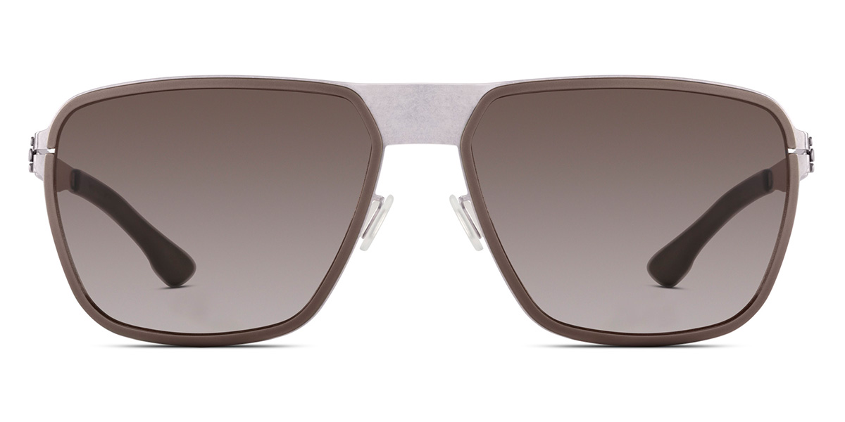Ic! Berlin Molybdenum Rough-Graphite Sunglasses Front View