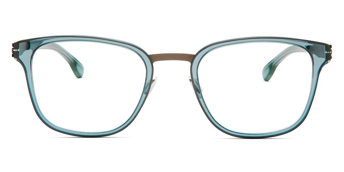 Ic! Berlin Mr. Bice Graphite-Petroleum Eyeglasses Front View