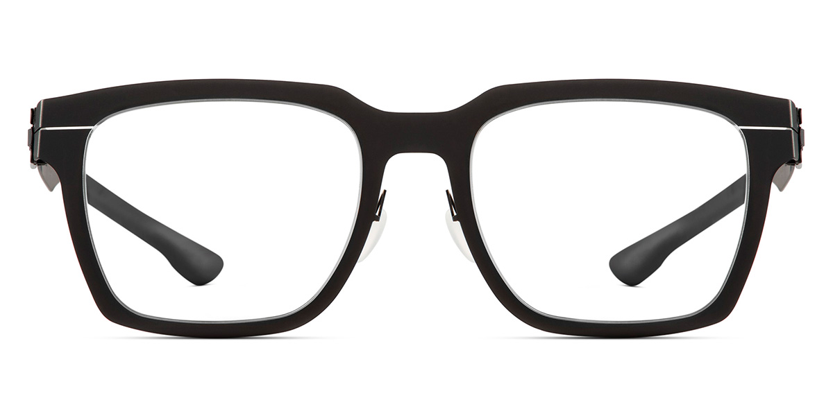 Ic! Berlin Mr. Yang Black Eyeglasses Front View
