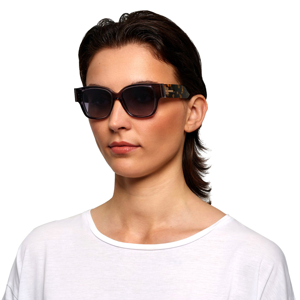 Ic! Berlin Nina EcoGray Sunglasses On Female Model