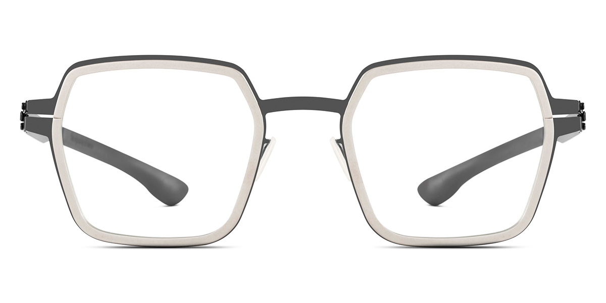 Ic! Berlin Nio Gun-Metal-Rough Eyeglasses Front View