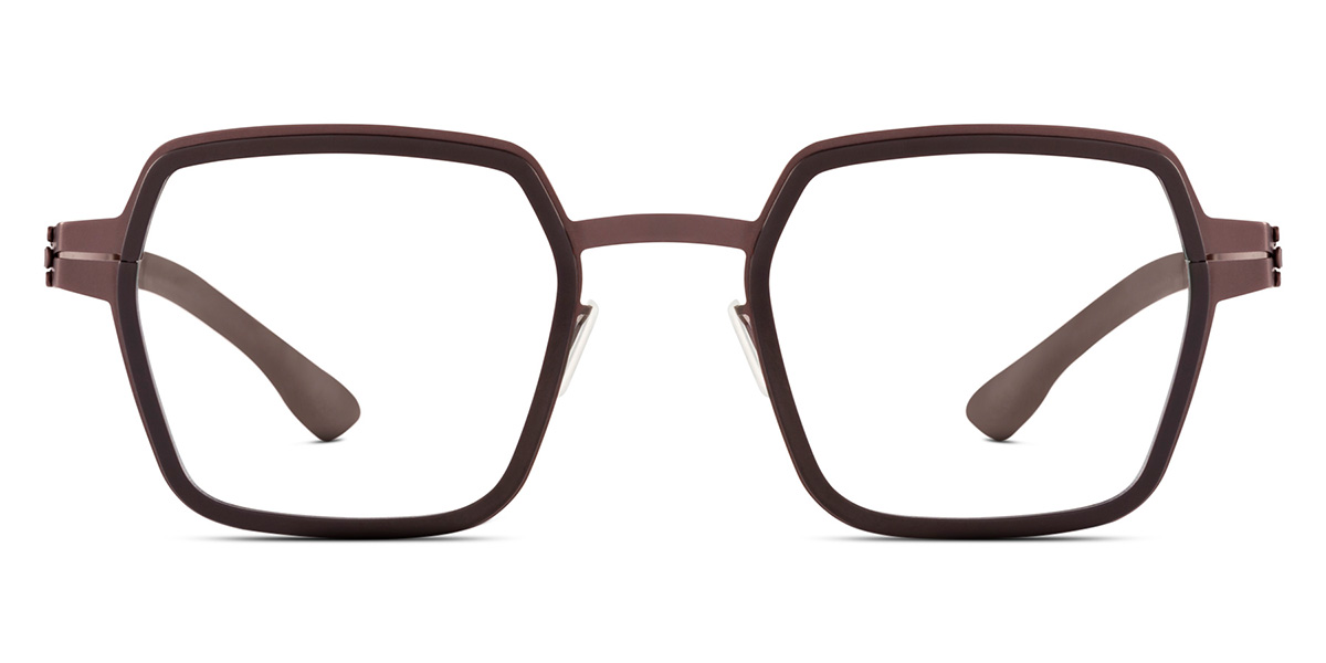 Ic! Berlin Nio Teak-Black Eyeglasses Front View