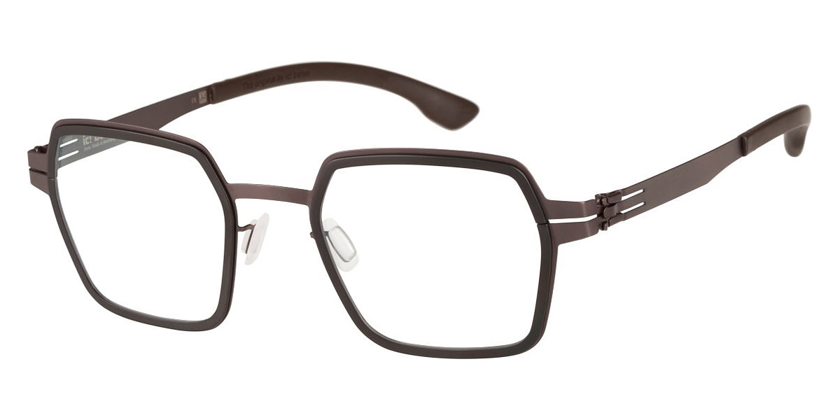 Ic! Berlin Nio Teak-Black Eyeglasses Side View