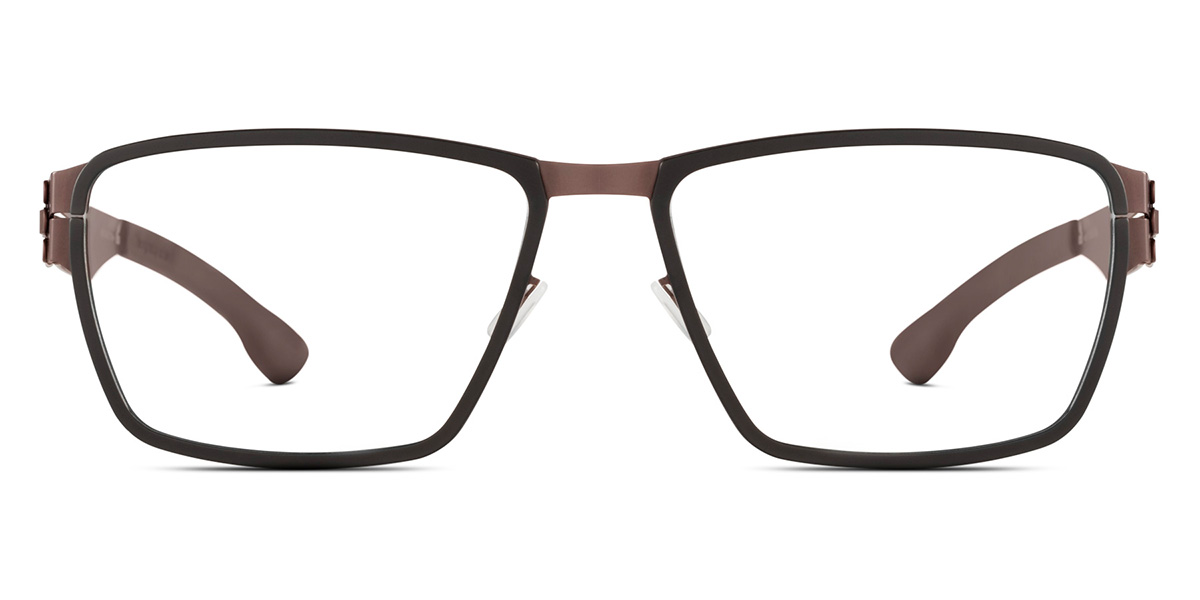 Ic! Berlin Nitrogen Teak-Black Eyeglasses Front View
