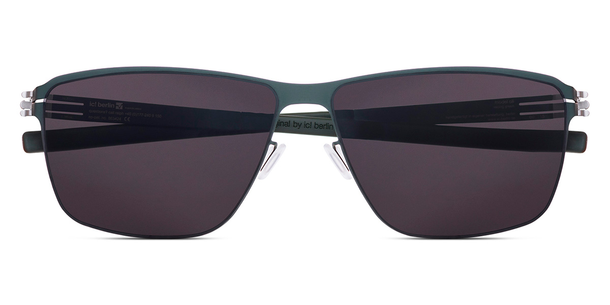 Ic! Berlin Oli Racing Green Sunglasses Front View
