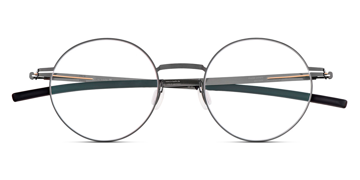 Ic! Berlin Oroshi 2.0 Gun Metal Eyeglasses Front View