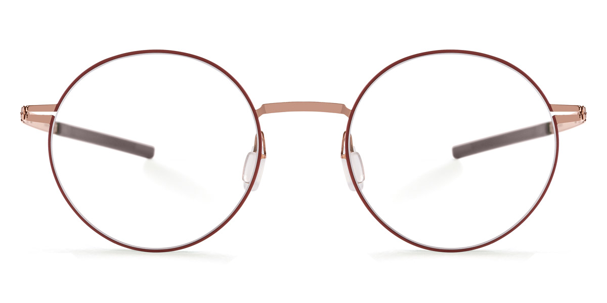 Ic! Berlin Oroshi Fired Copper Circle Eyeglasses Front View