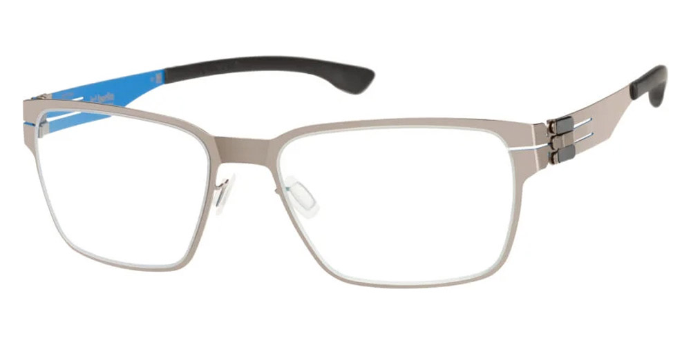 Ic! Berlin Oscar Shiny Graphite-Ultra Blue Eyeglasses Side View