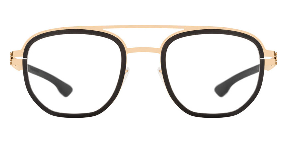 Ic! Berlin Osmium Rose-Gold-Black Eyeglasses Front View