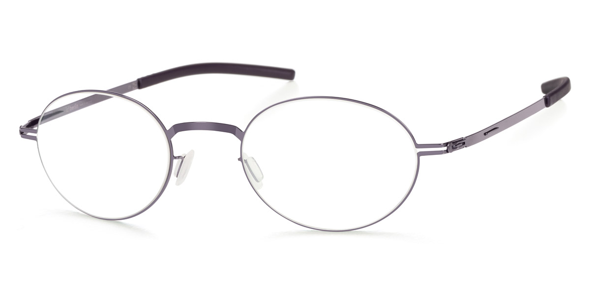Ic! Berlin Osure Rose Bordeaux Circle Eyeglasses Side View
