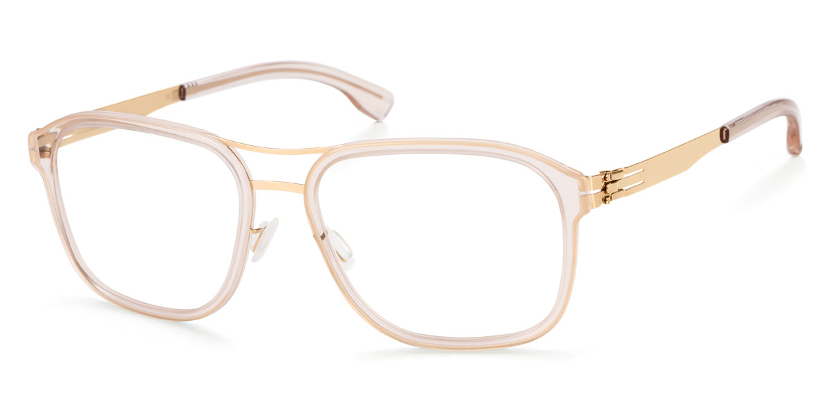 Ic! Berlin Pablo L. Rosé-Gold-Ice-Tea Eyeglasses Side View
