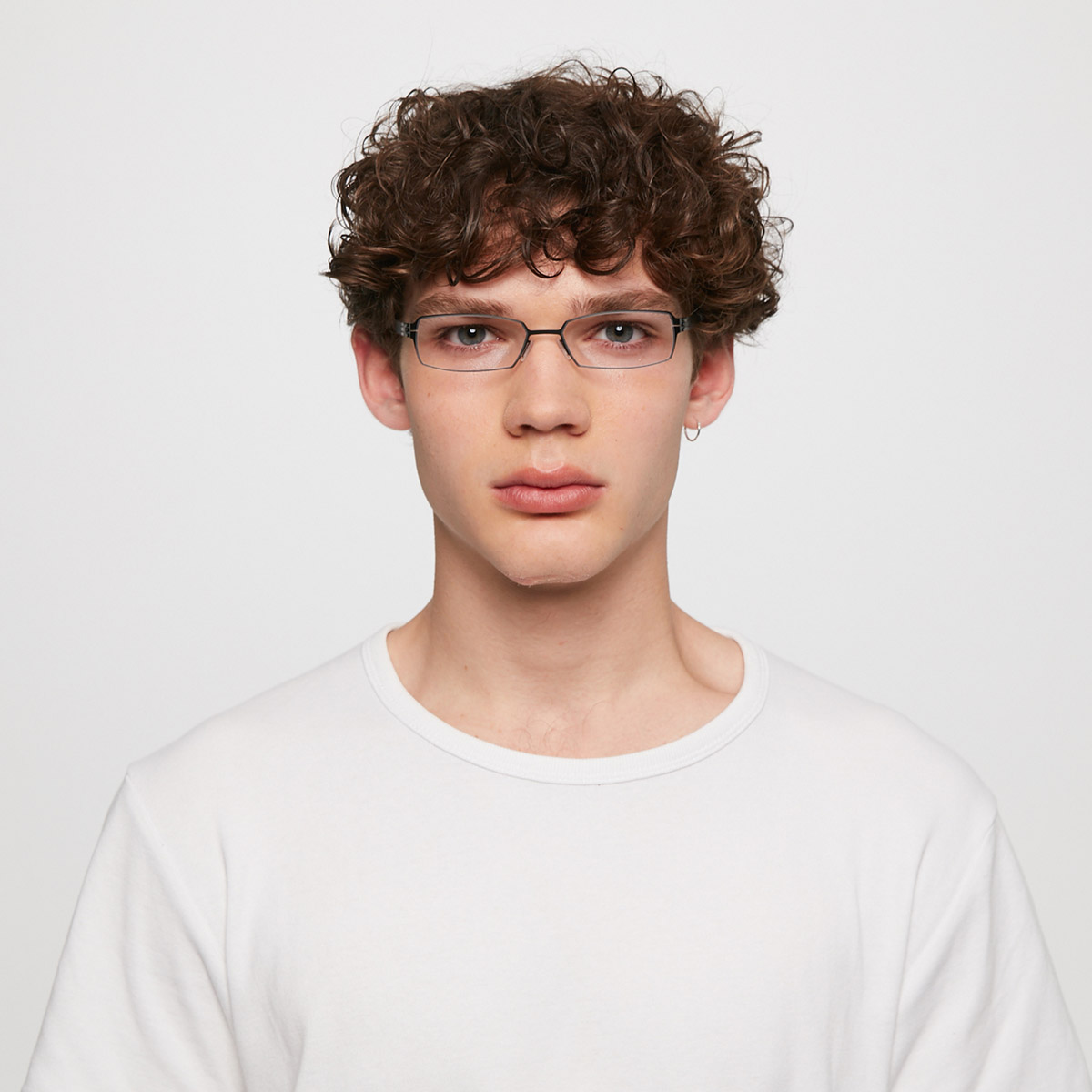 Ic! Berlin Paxton 2.0 Black Eyeglasses On Male Model