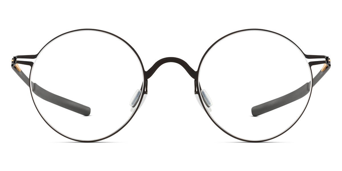 Ic! Berlin Pluto Black Eyeglasses Front View