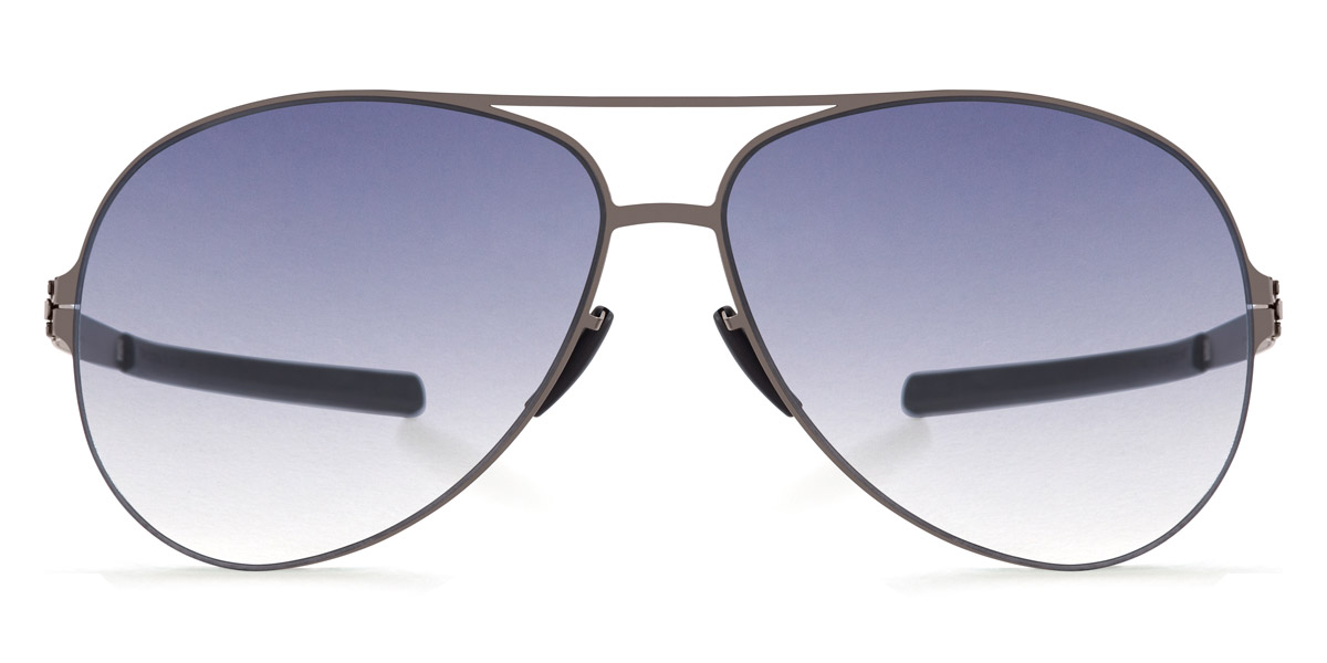 Ic! Berlin Raf S. Graphite Sunglasses Front View