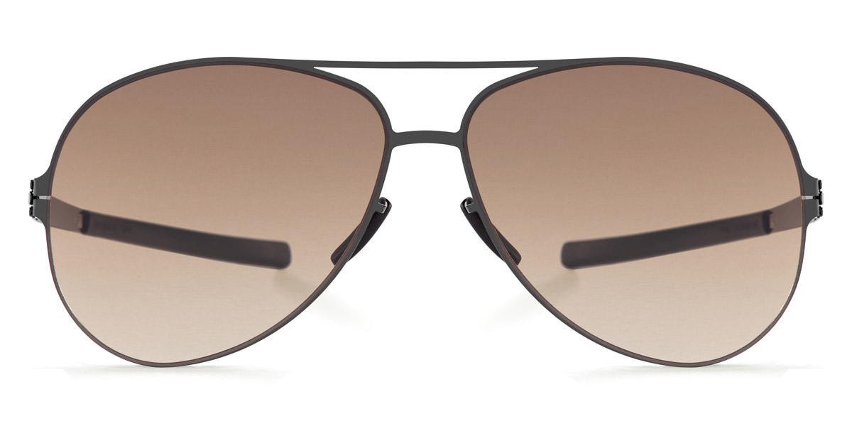 Ic! Berlin Raf S. Gunmetal Sunglasses Front View