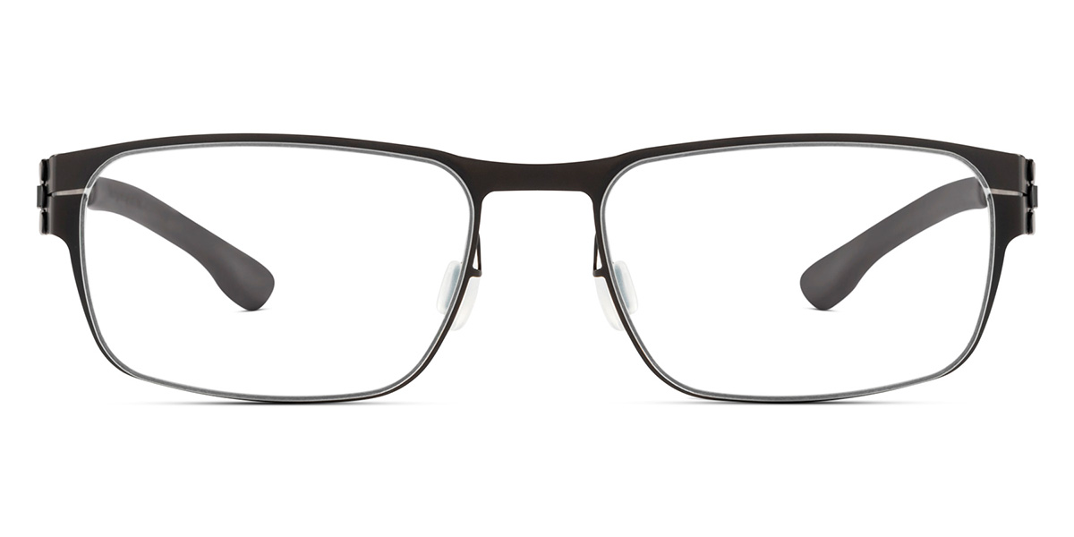 Ic! Berlin Rast Large Black Eyeglasses Front View