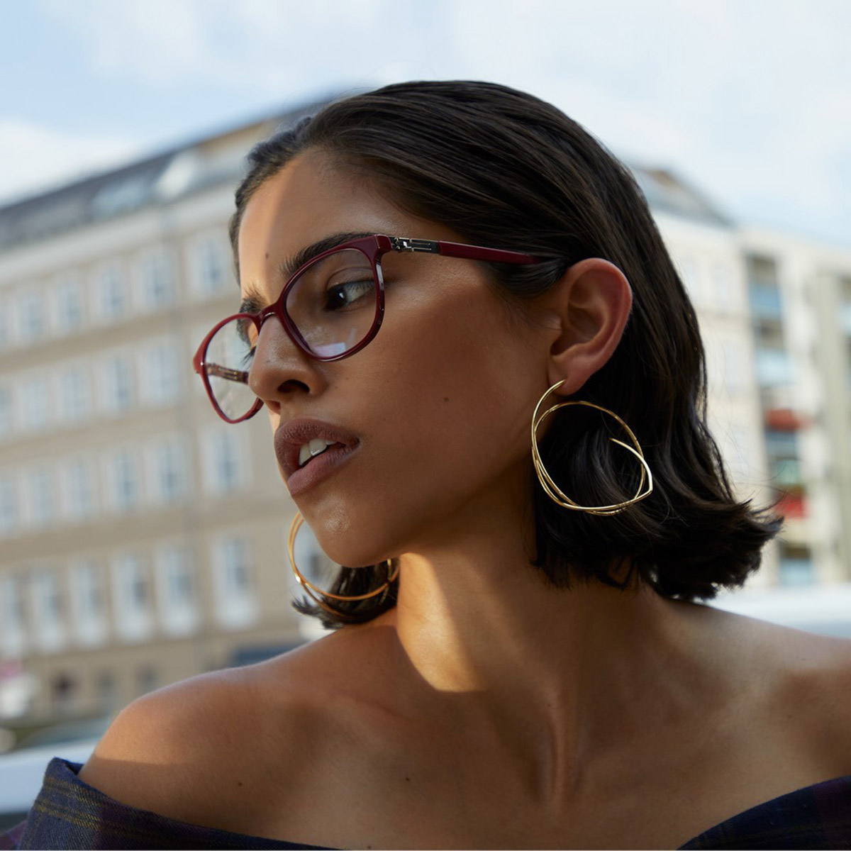 Ic! Berlin Ratio Ruby Eyeglasses Lifestyle Shot