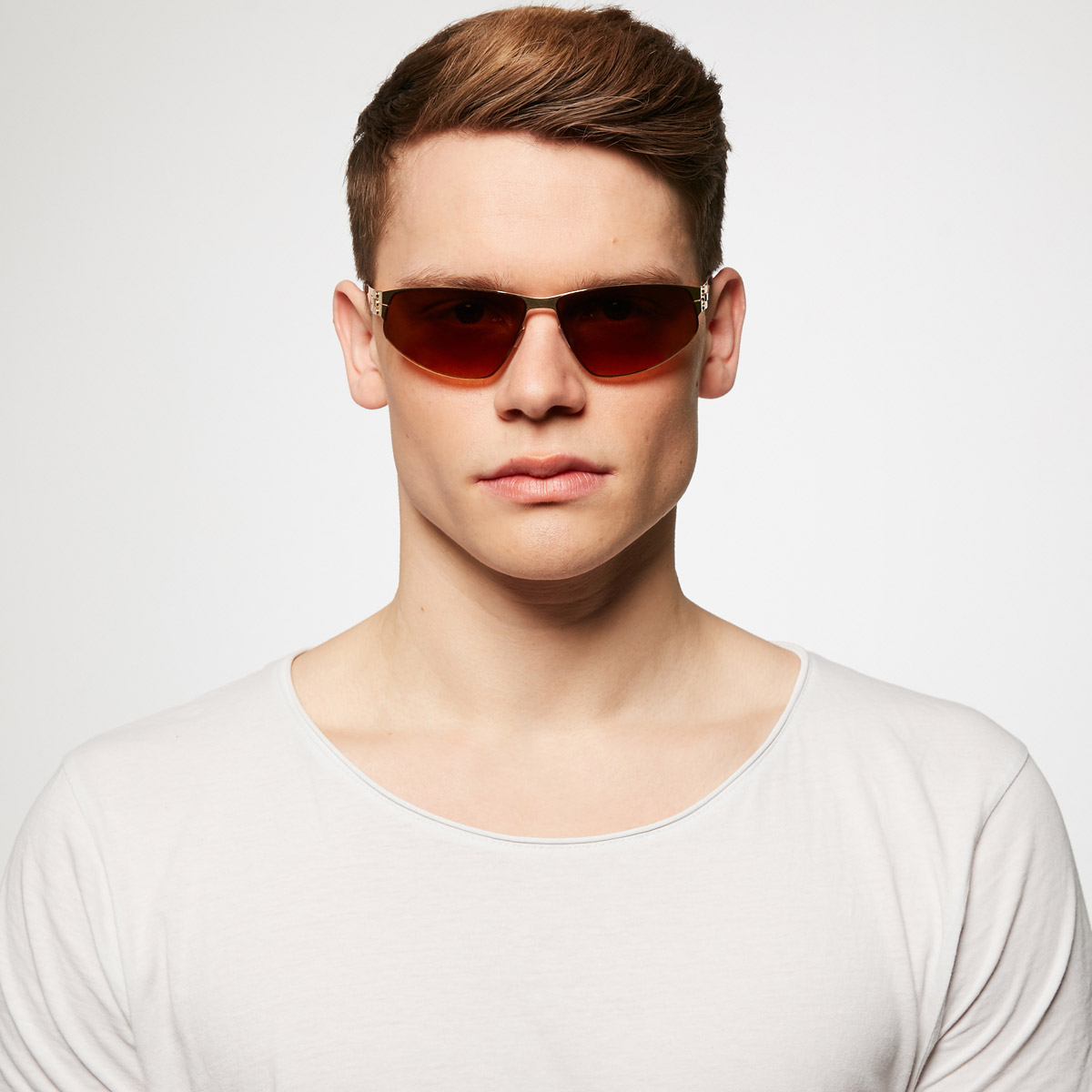 Ic! Berlin Reese Sun-Gold Sunglasses On Male Model