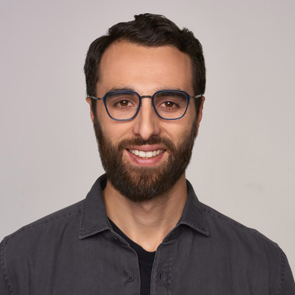 Ic! Berlin Rio Graphite/Blue Waters Eyeglasses On Male Model