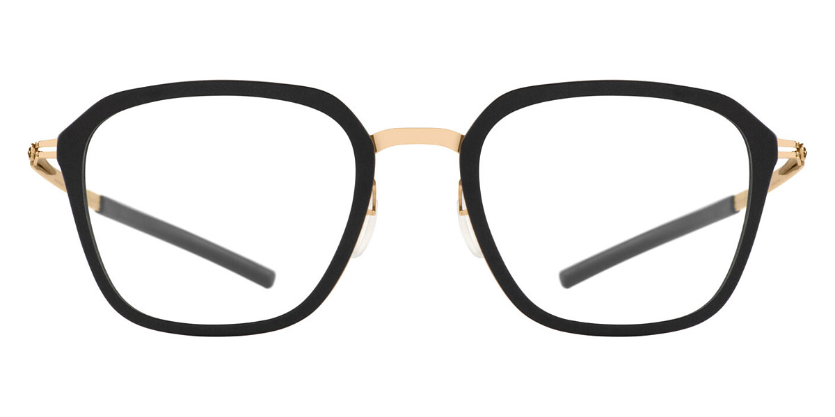 Ic! Berlin Rio Rose Gold/Black Matte Eyeglasses Front View